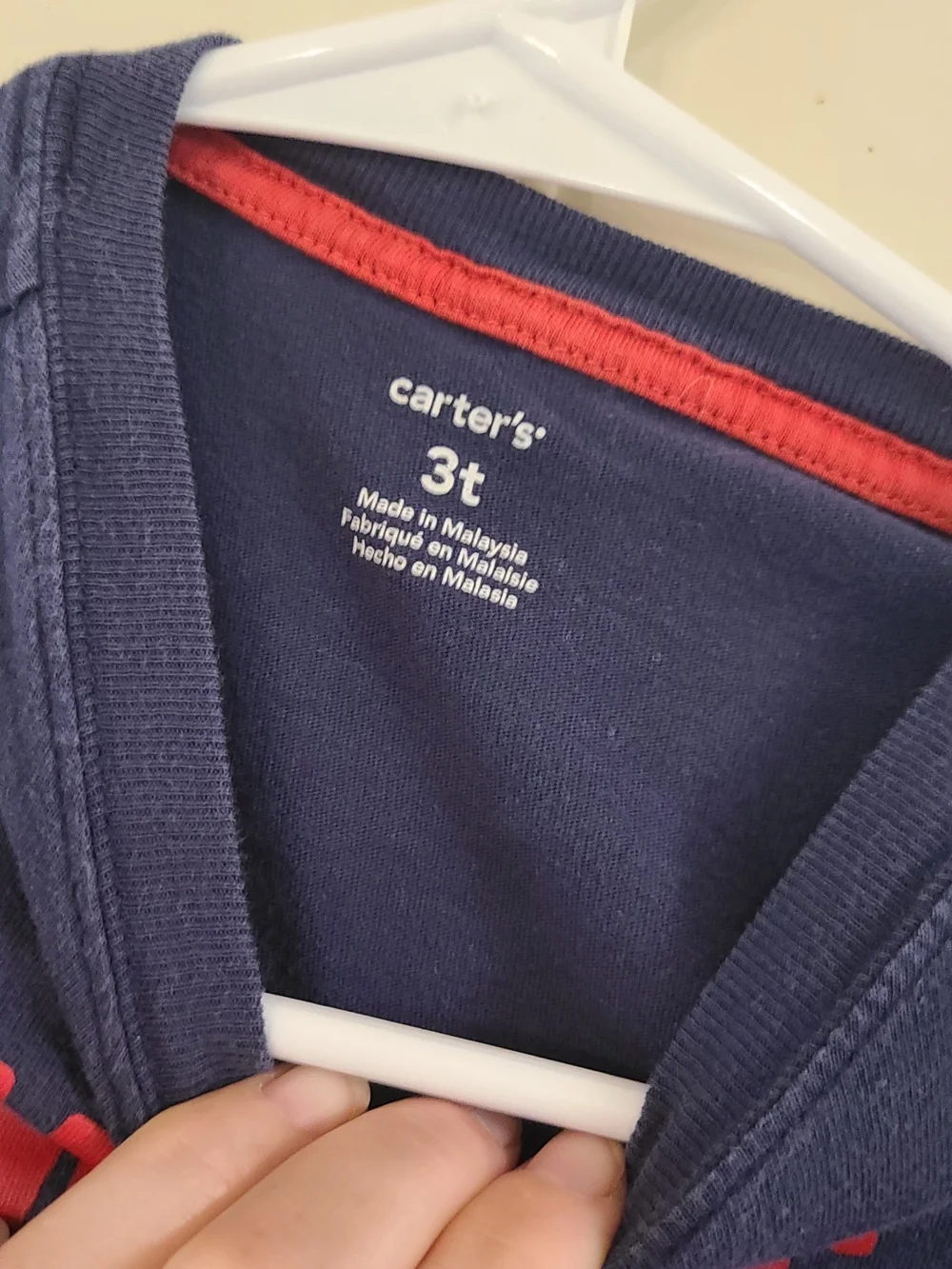 Carter's Navy Long-Sleeve Tee With 